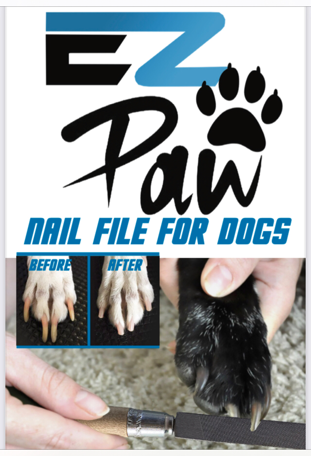 Ez Paw Nail File- Dog Nail File- Dog Grooming File- Stress Free file for dogs Nails- No Clippers No Grinders- Effective way to trim Dog Nails and Dewclaws